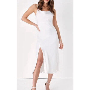 Lulu's White Midi Dress